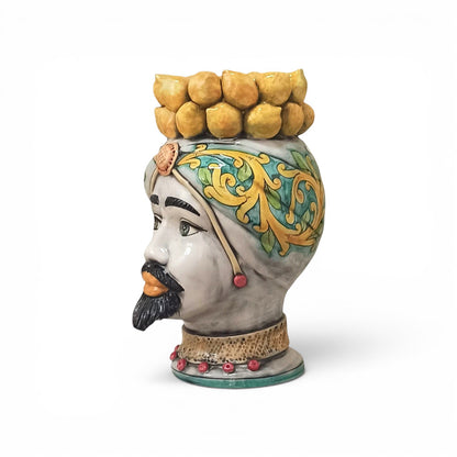 Testa di Moro in maiolica Siciliana 