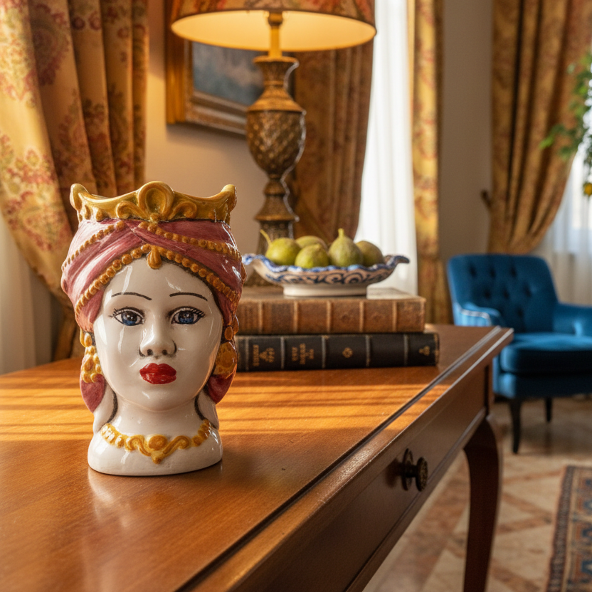 Testa di Moro fatta a Caltagirone 