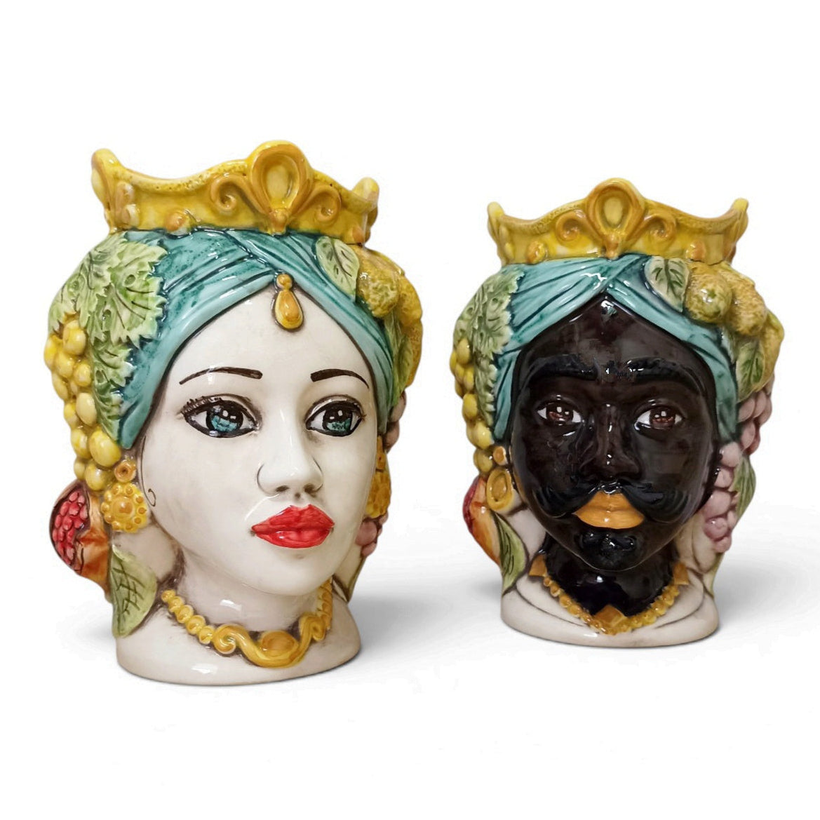 Testedi moro ceramica Siciliana 