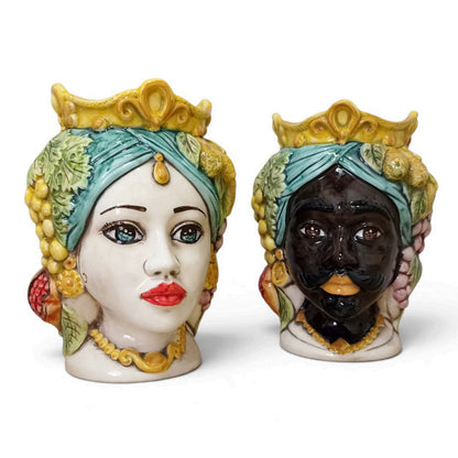 Testedi moro ceramica Siciliana 