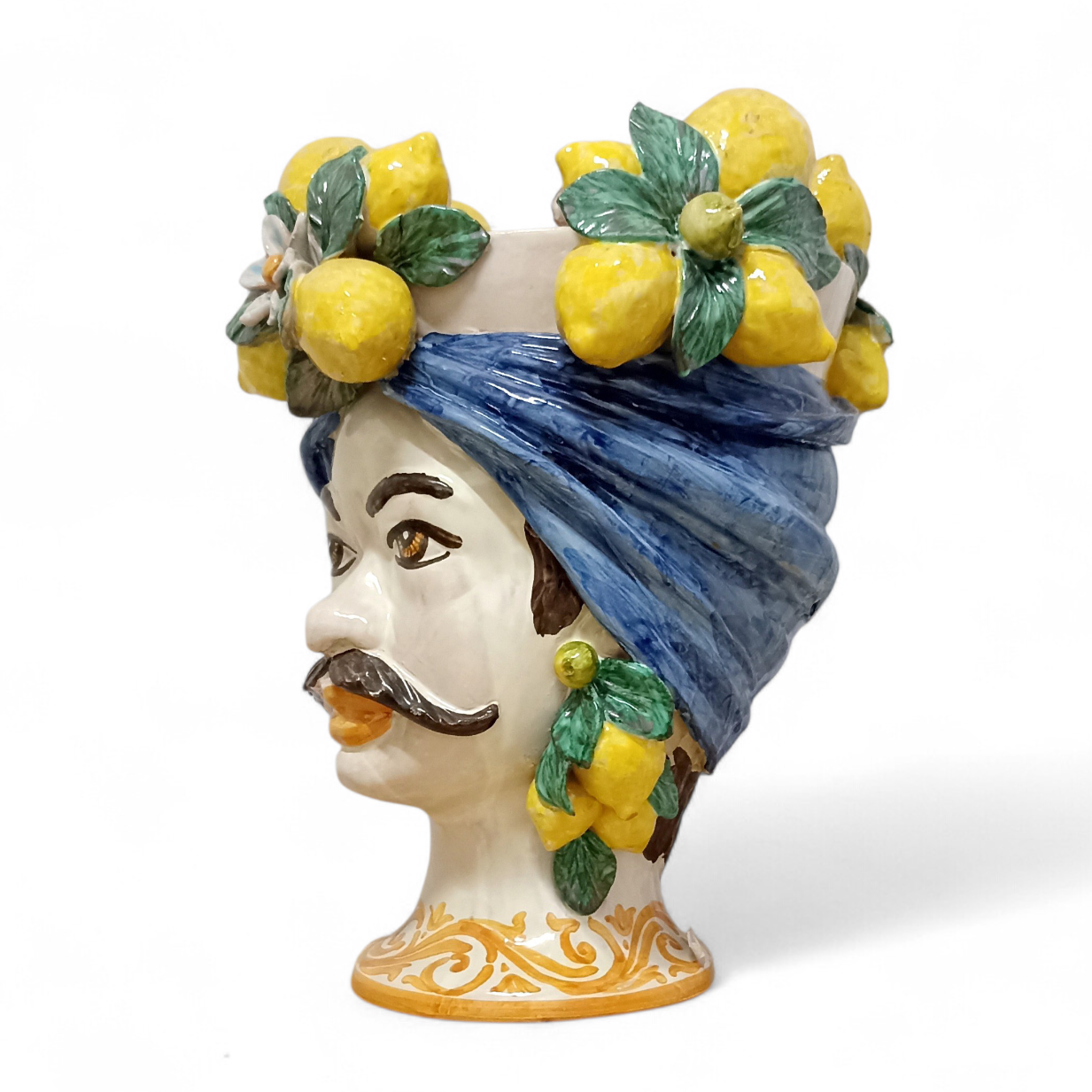 Teste di Moro in maiolica Siciliana 