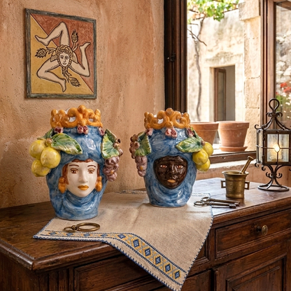 Teste Moro tradizionali di Caltagirone 