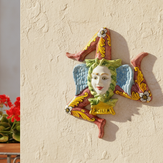 Trinacria Caltagirone da appendere al muro