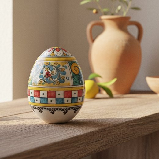Decorated Eggs in Sicilian Ceramics from Caltagirone