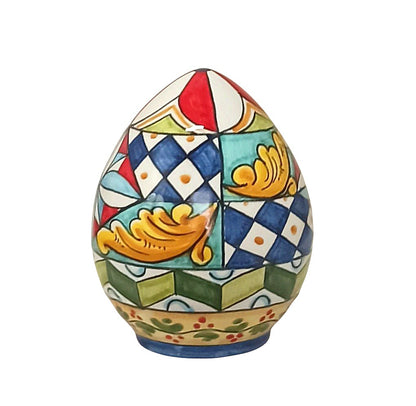 uovo ceramica decorato