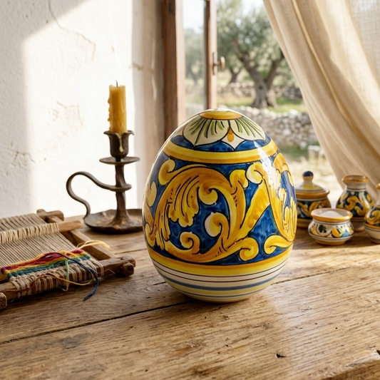 Uovo maiolica Caltagirone 