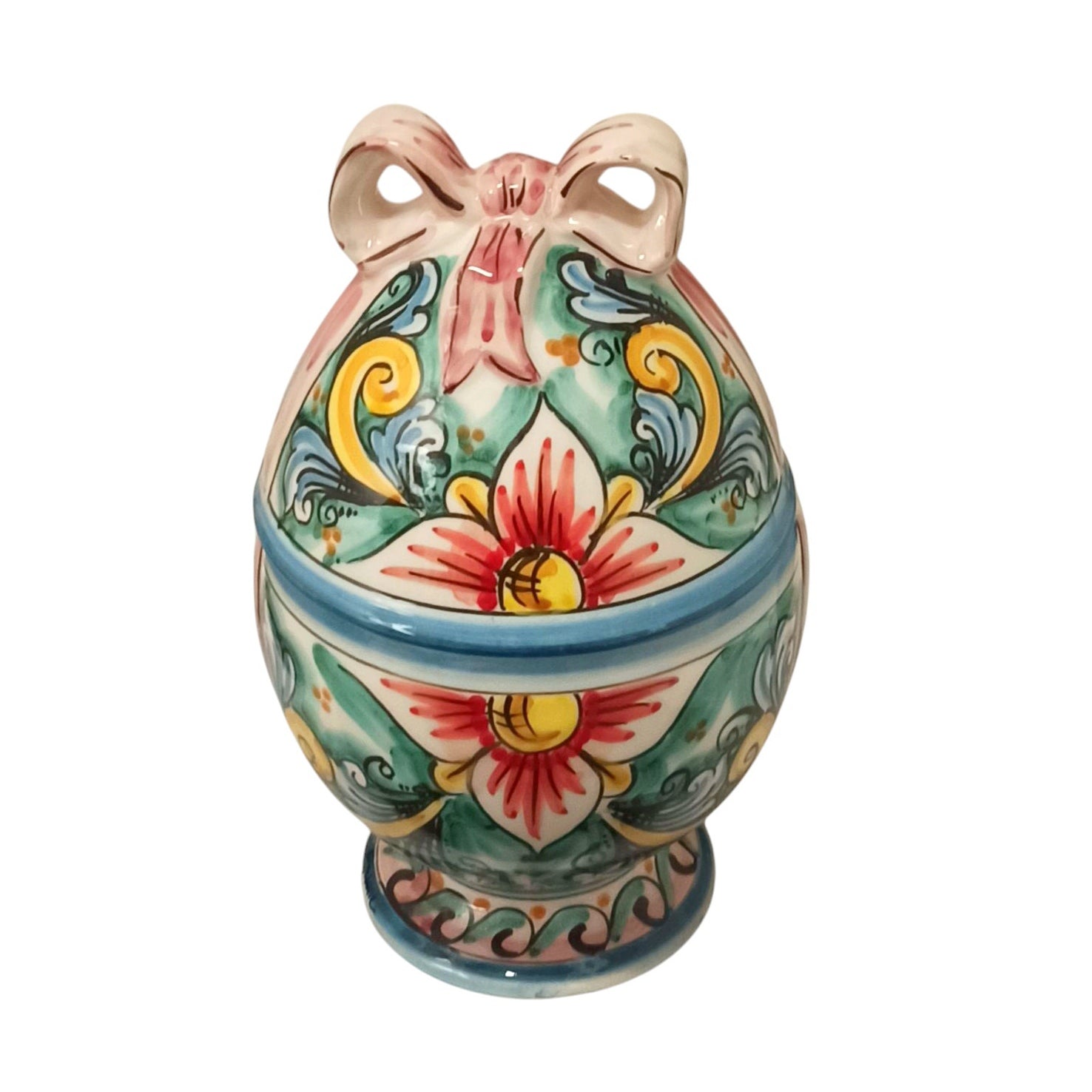 uovo in ceramica di Caltagirone per Pasqua