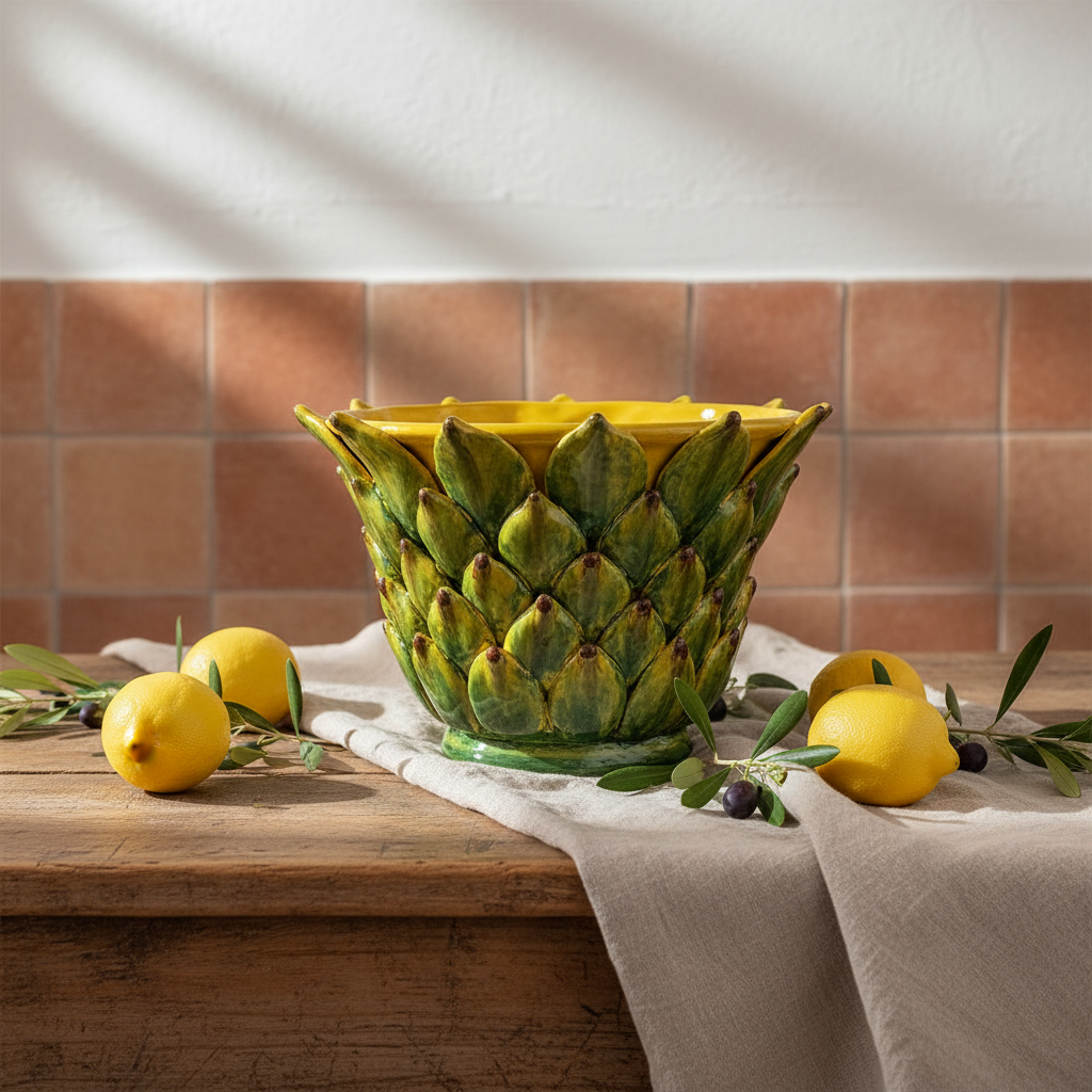 Portapiante in Maiolica di Sicilia 