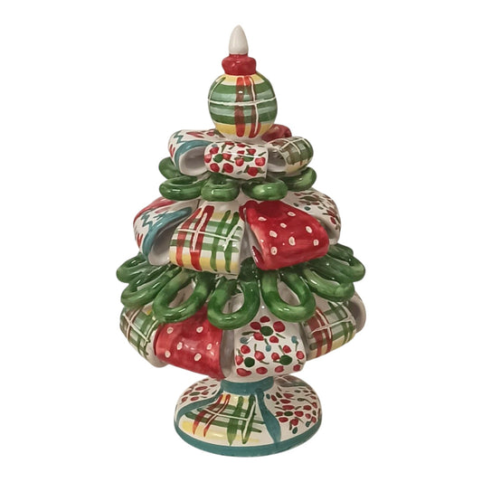 albero natalizio in maiolica di sicilia