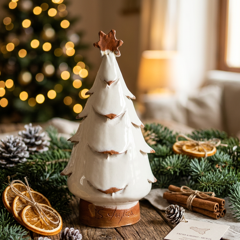 albero natalizio in ceramica