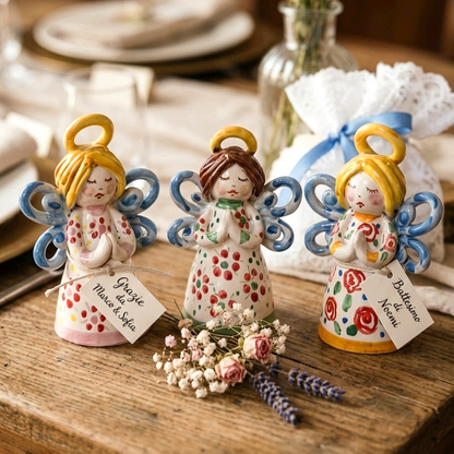 angelo in maiolica di caltagirone 