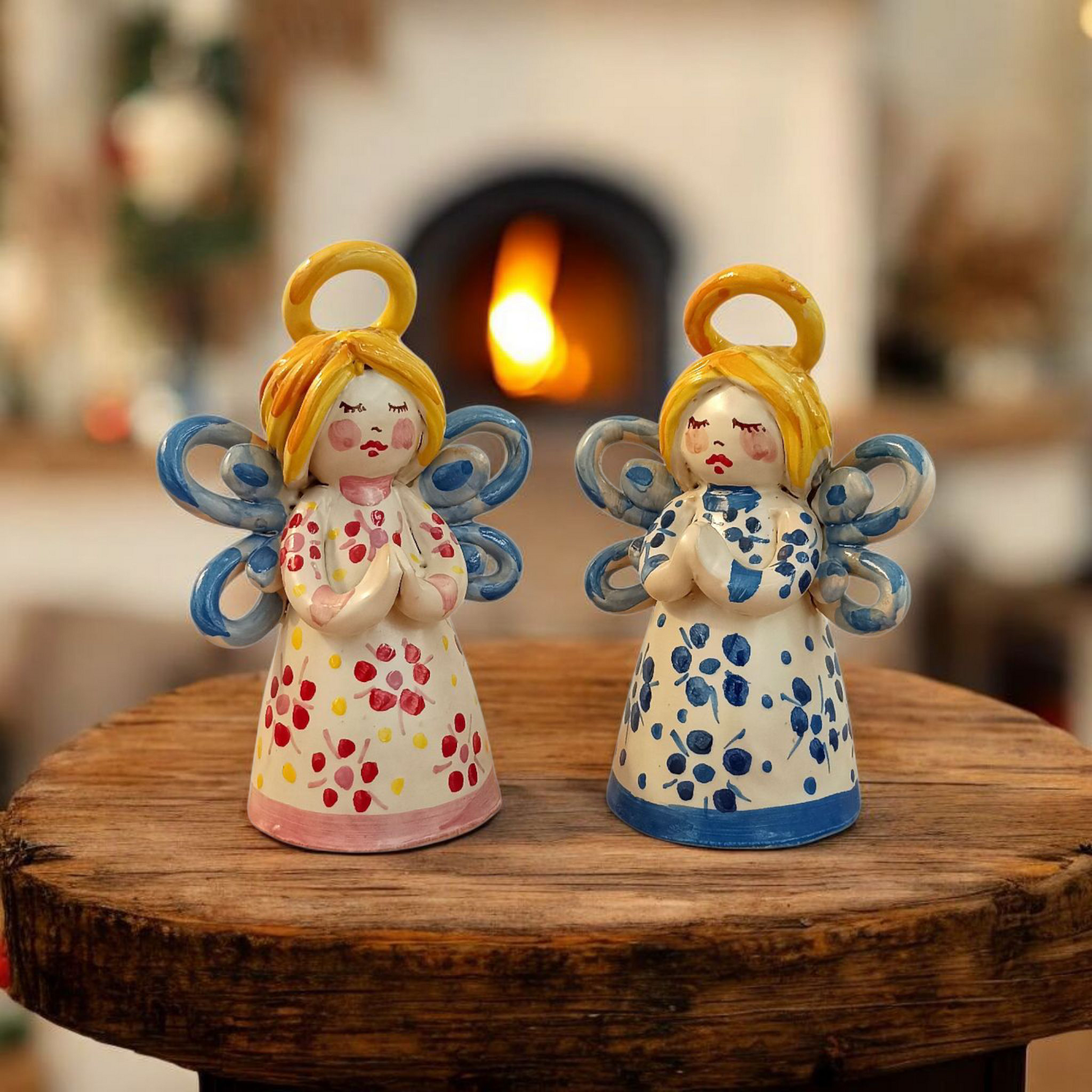 angelo in maiolica siciliana