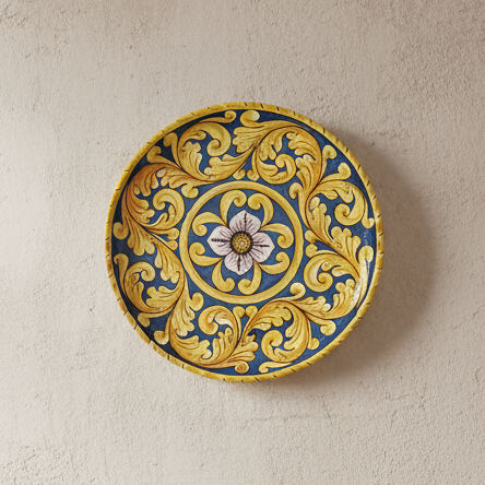 vassoio antipastiera maiolica siciliana