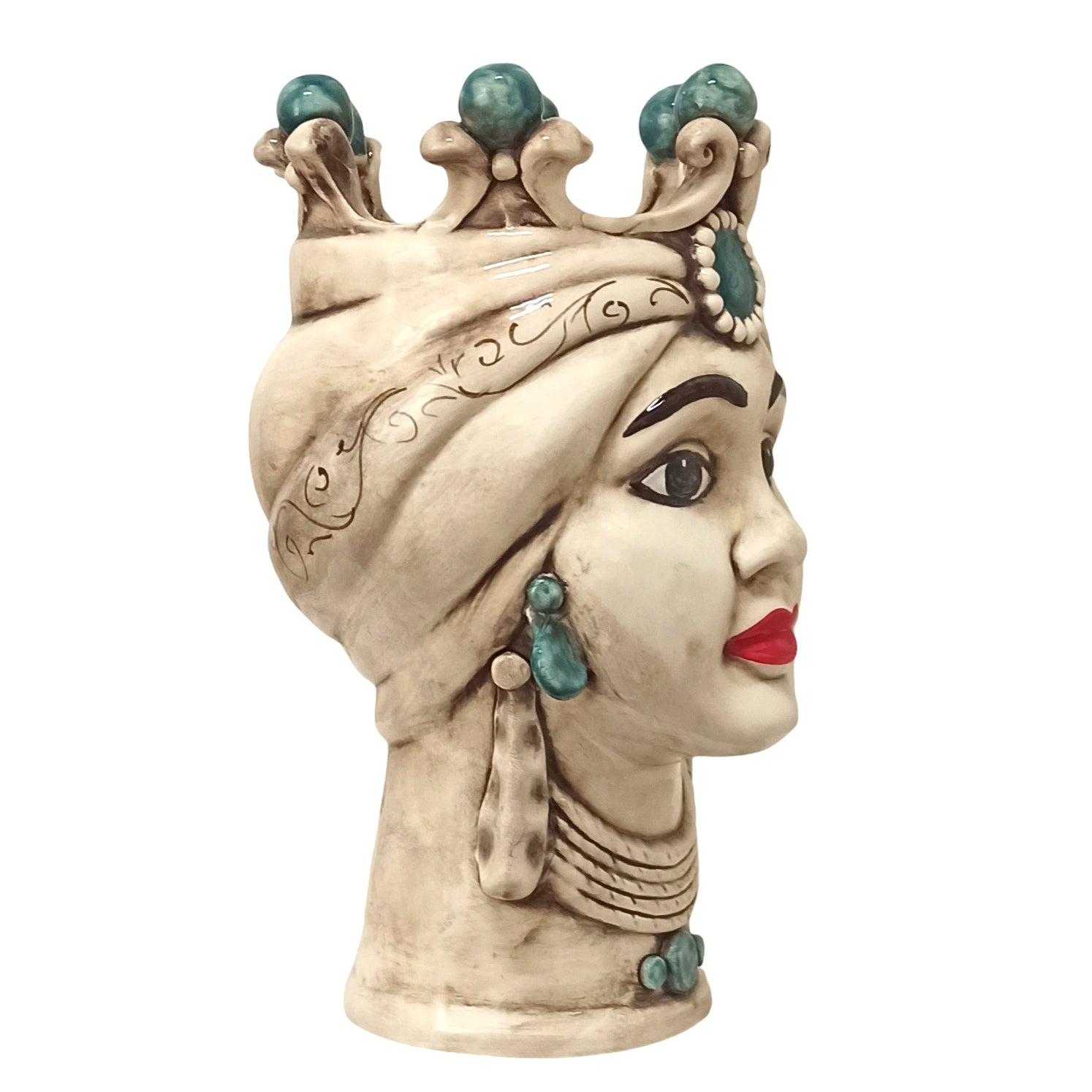 Ceramic moor's head handmade Caltagirone