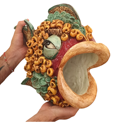 pesce da appndere al muro in ceramica