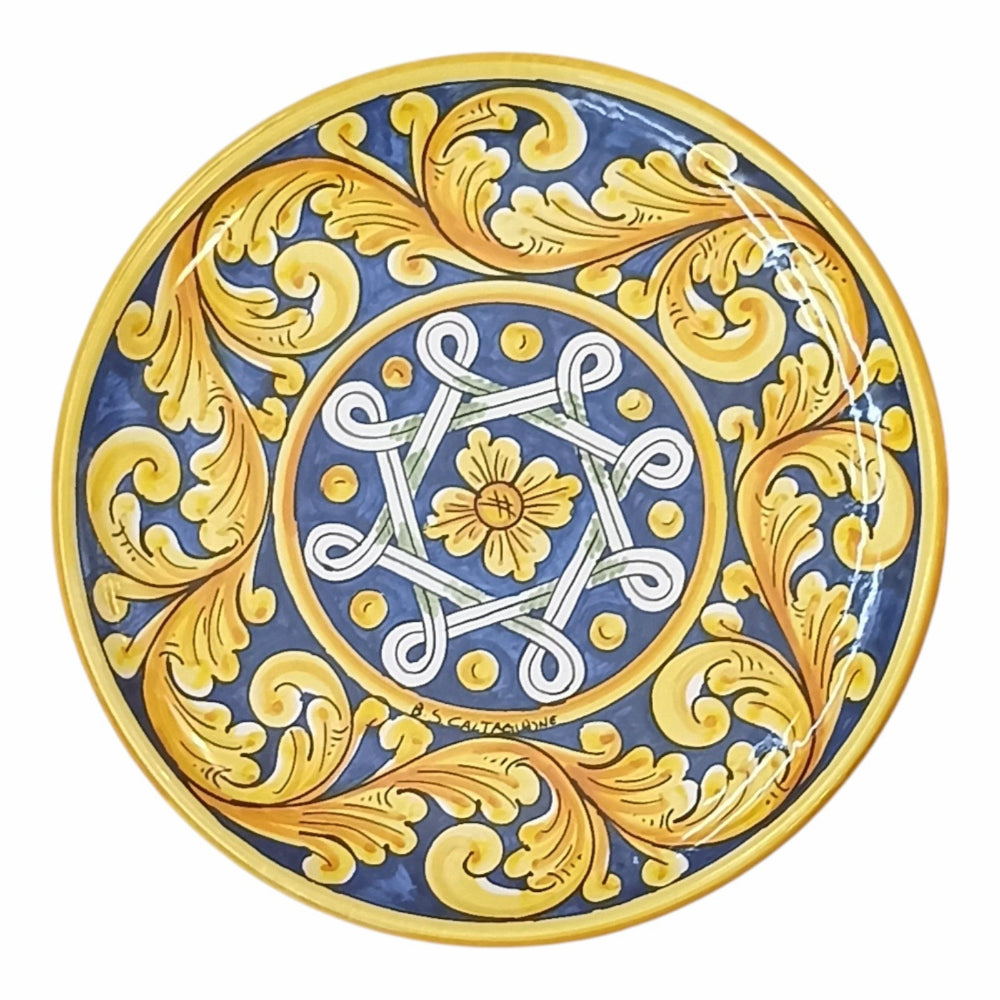 piatto da portata decoro ornato Siciliano