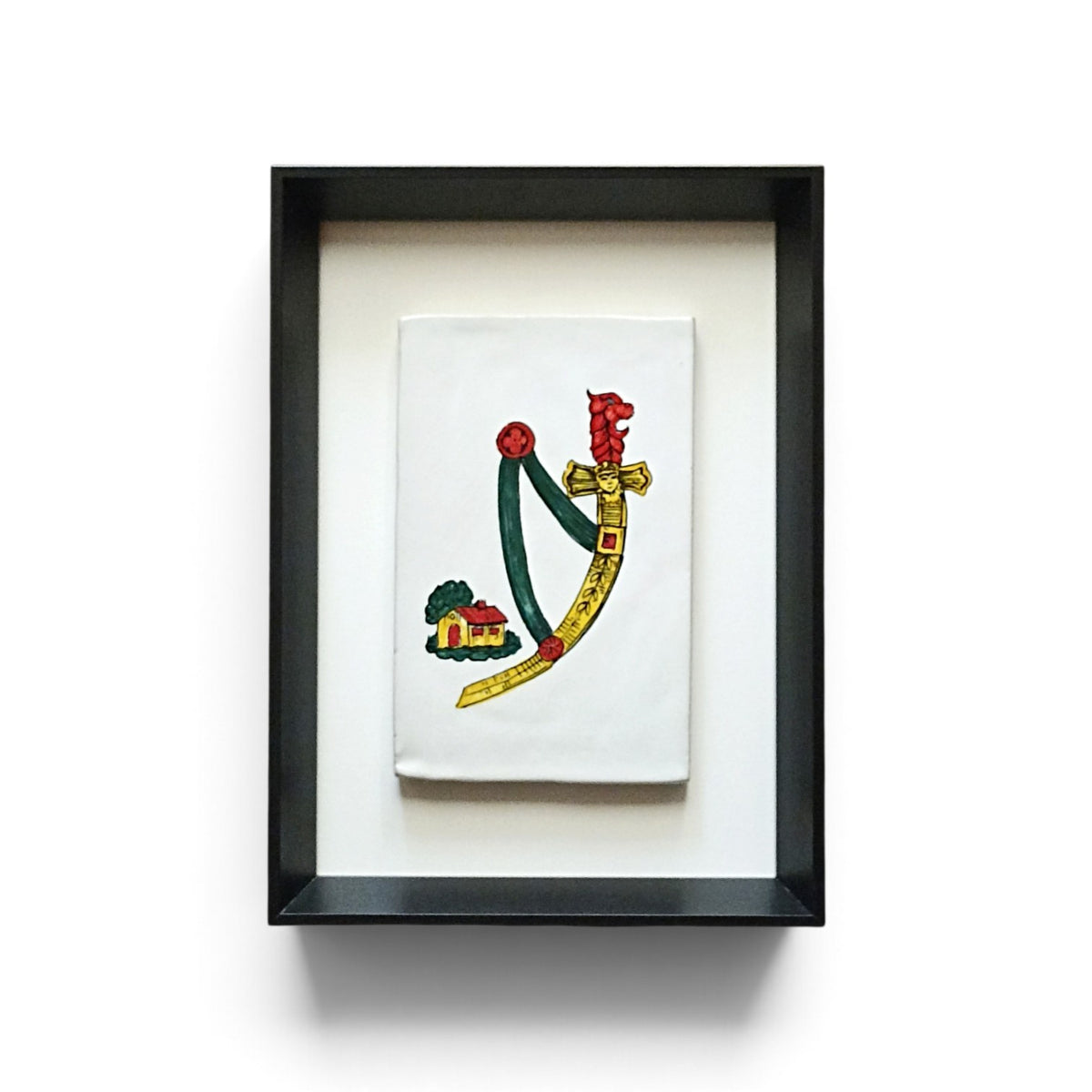 asso di spade ceramica siciliana