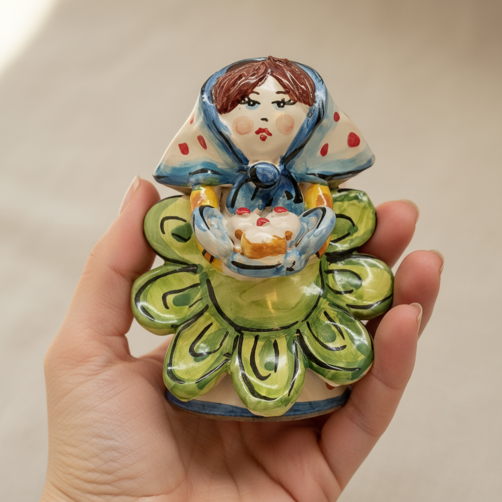 bambola thun in maiolica