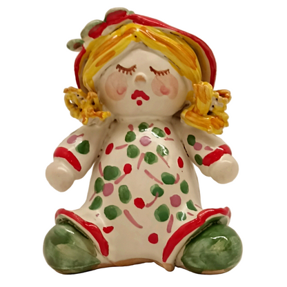 bambolina in maiolica