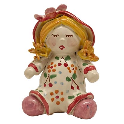 bamboline in maiolica per bomboniera