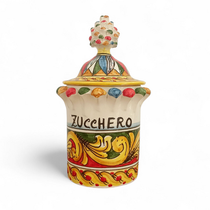 porta zucchero in maiolica caltagirone