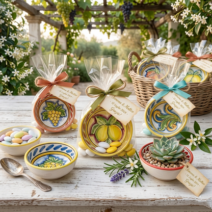 bomboniere particoari in ceramica di caltagirone