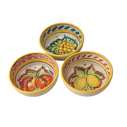insalatiera in ceramica siciliana di caltagirone