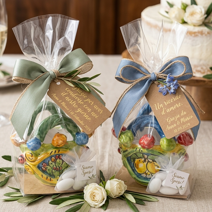 bomboniera con confezione caltagirone