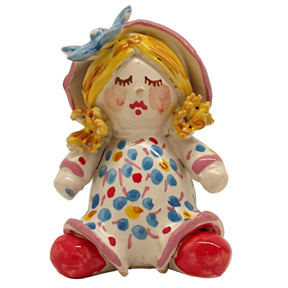bambolina in ceramica per nascita