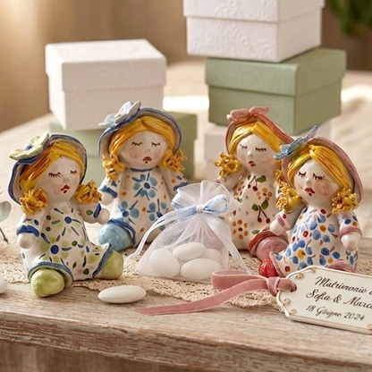 bambolina in maiolica di caltagirone