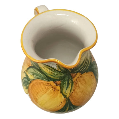 caraffa per la tavola in maiolica sicilia
