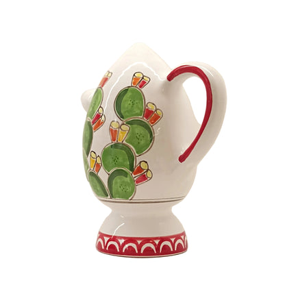 brocca in maiolica siciliana 