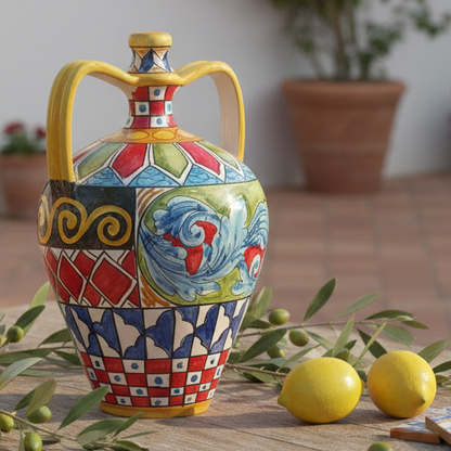 bummulo in maiolica di sicilia