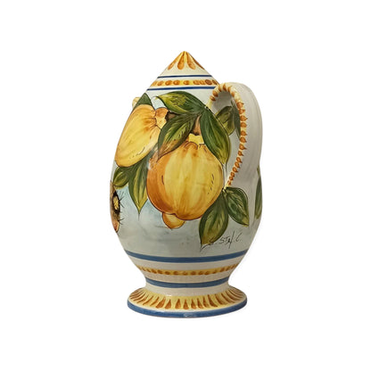 brocca decorata in ceramica siciliana