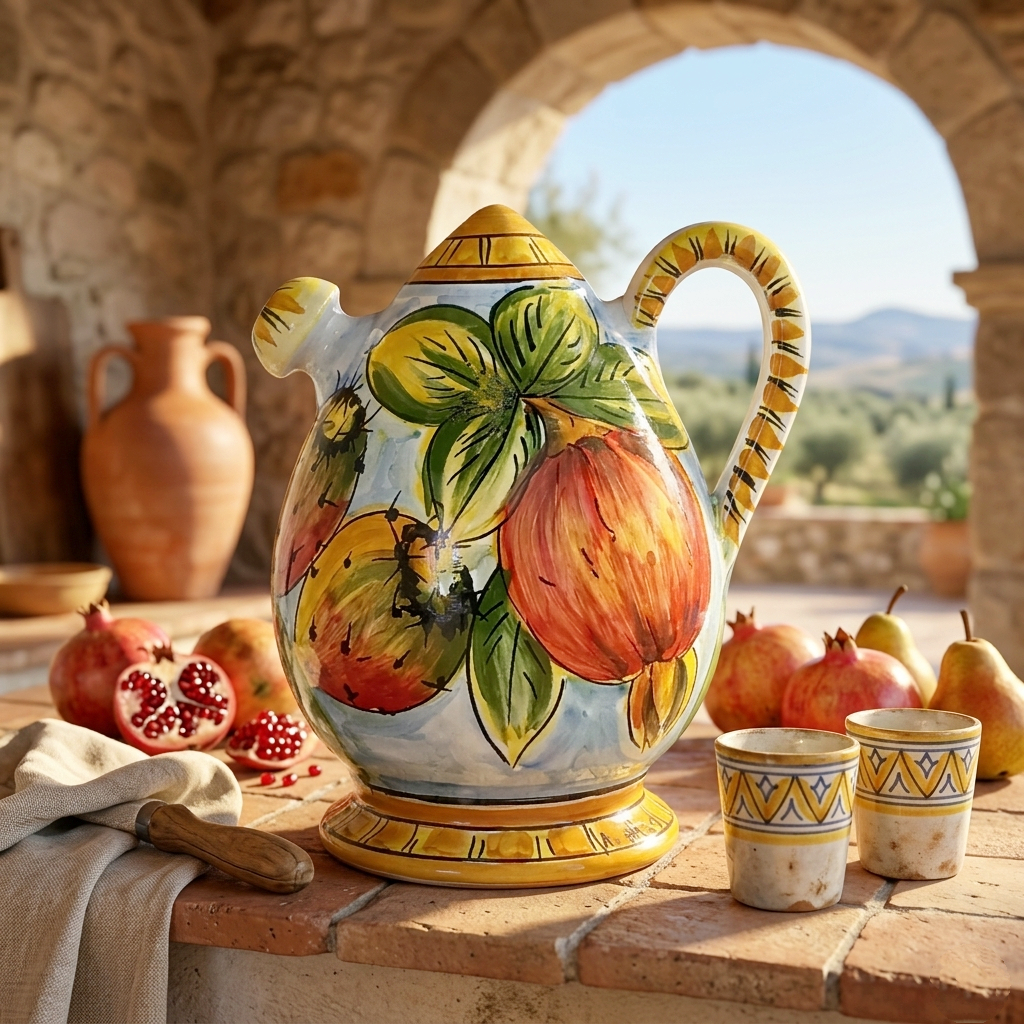 bummolo in maiolica siciliana 