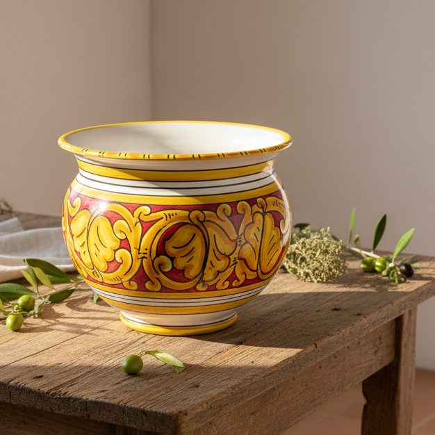 vaso per piante di caltagirone