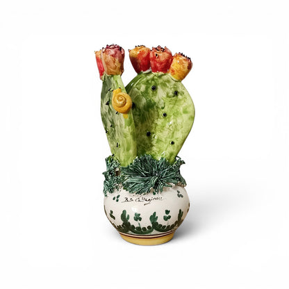 cactus caltagirone in ceramica