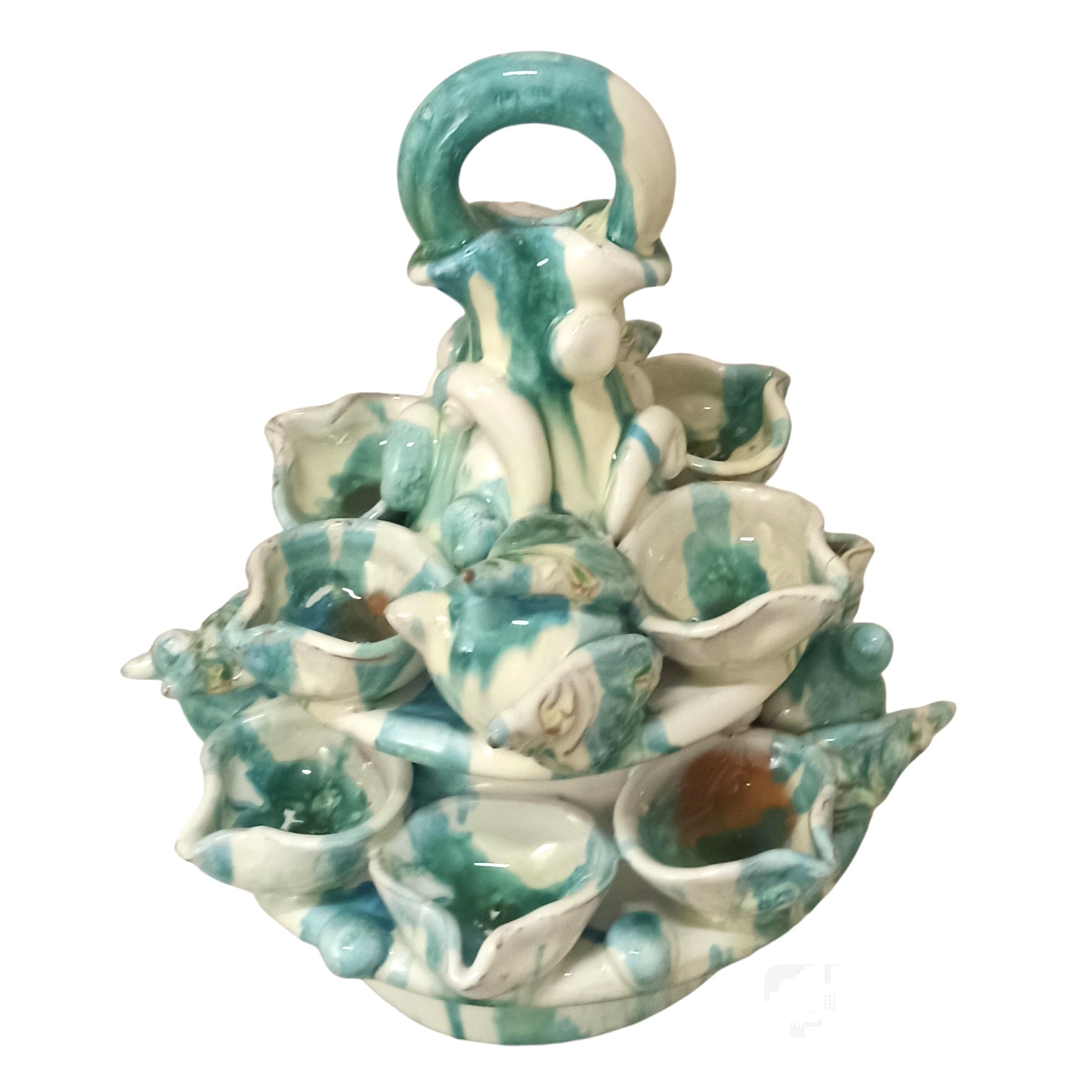 sicilian ceramic candle holder