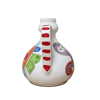 brocca artigianale in maiolica de simone