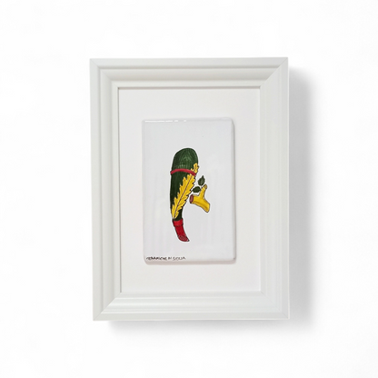 quadro da appendere con asso di mazze