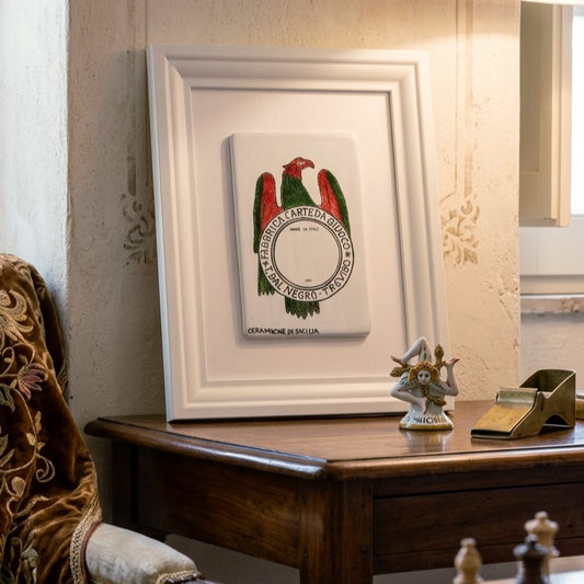quadro con carta siciliana 
