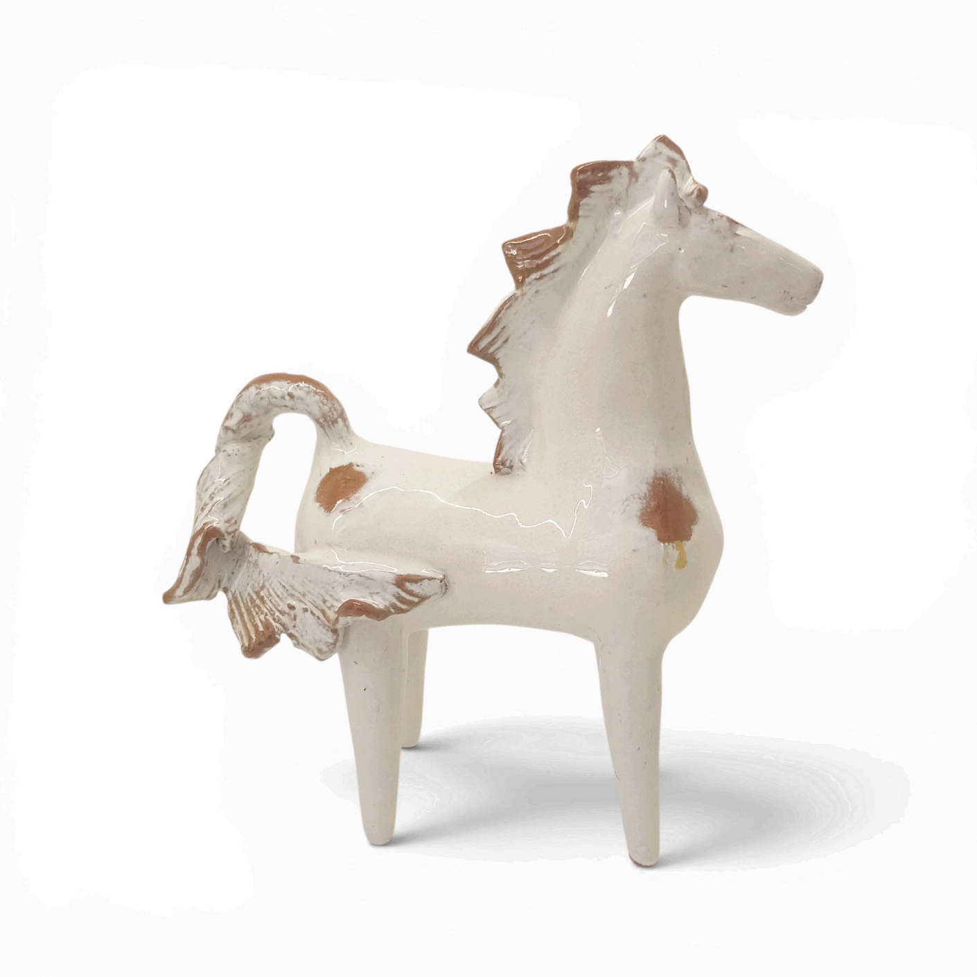 cavallo in ceramica fatto a mano