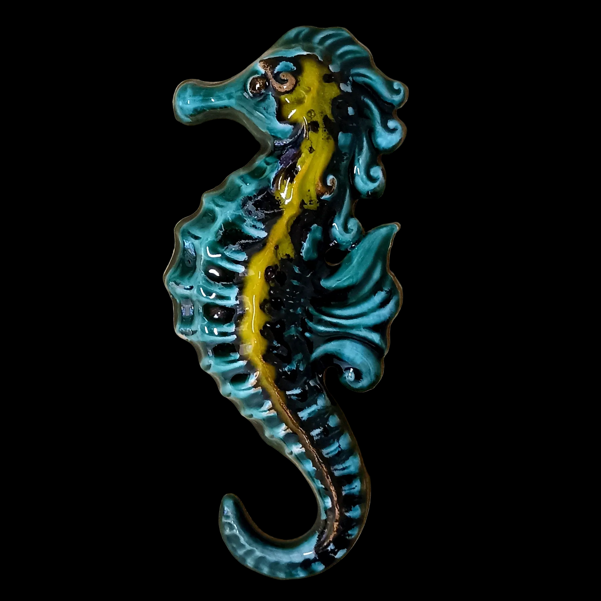 cavalluccio marino in maiolica