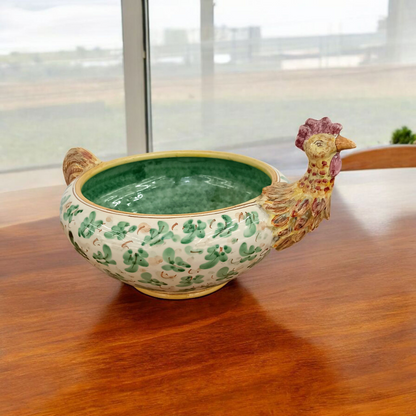 centrotavola siciliano in maiolica di caltagirone