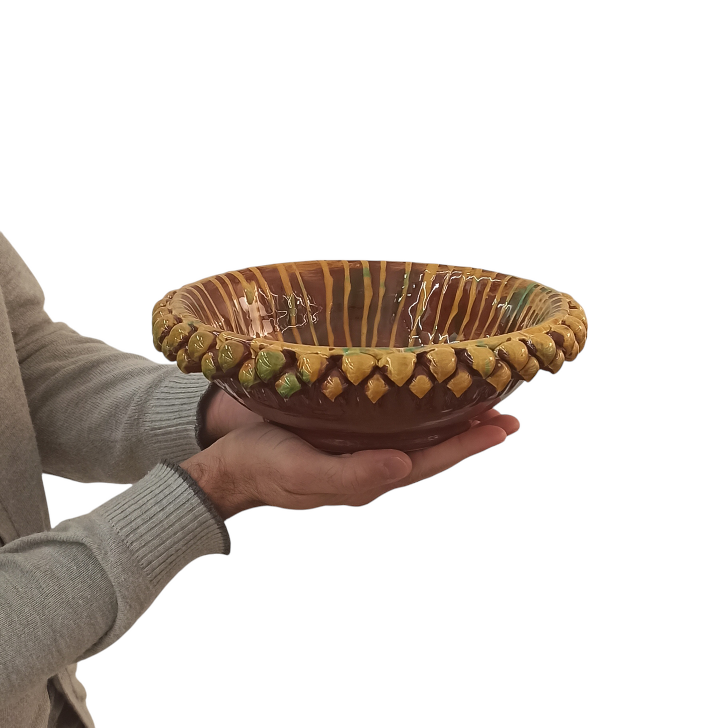 centrotavola in ceramica siciliana moderna