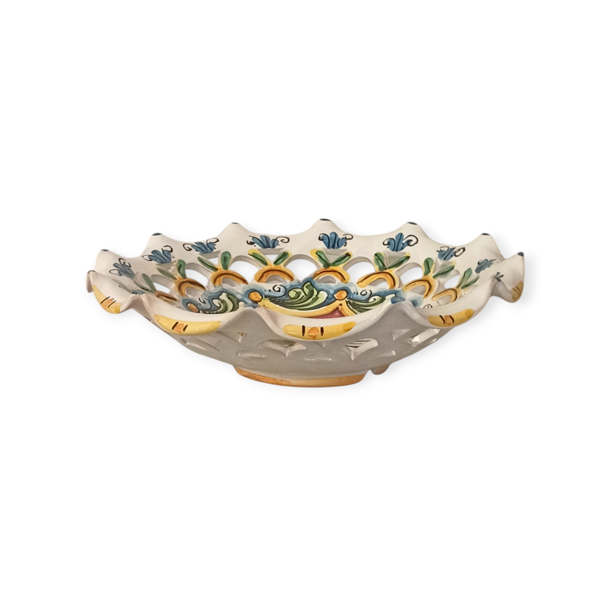 centrotavola siciliano in ceramica di Caltagirone
