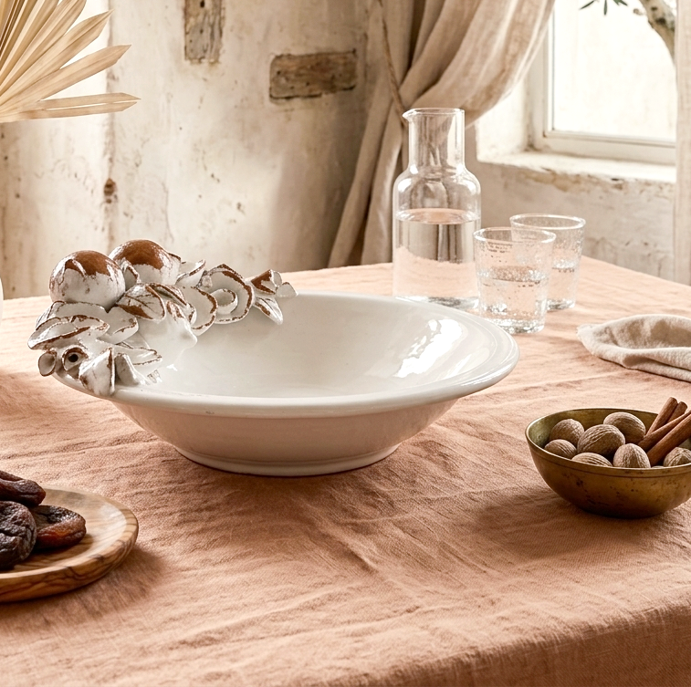 centrotavola elegante in ceramica