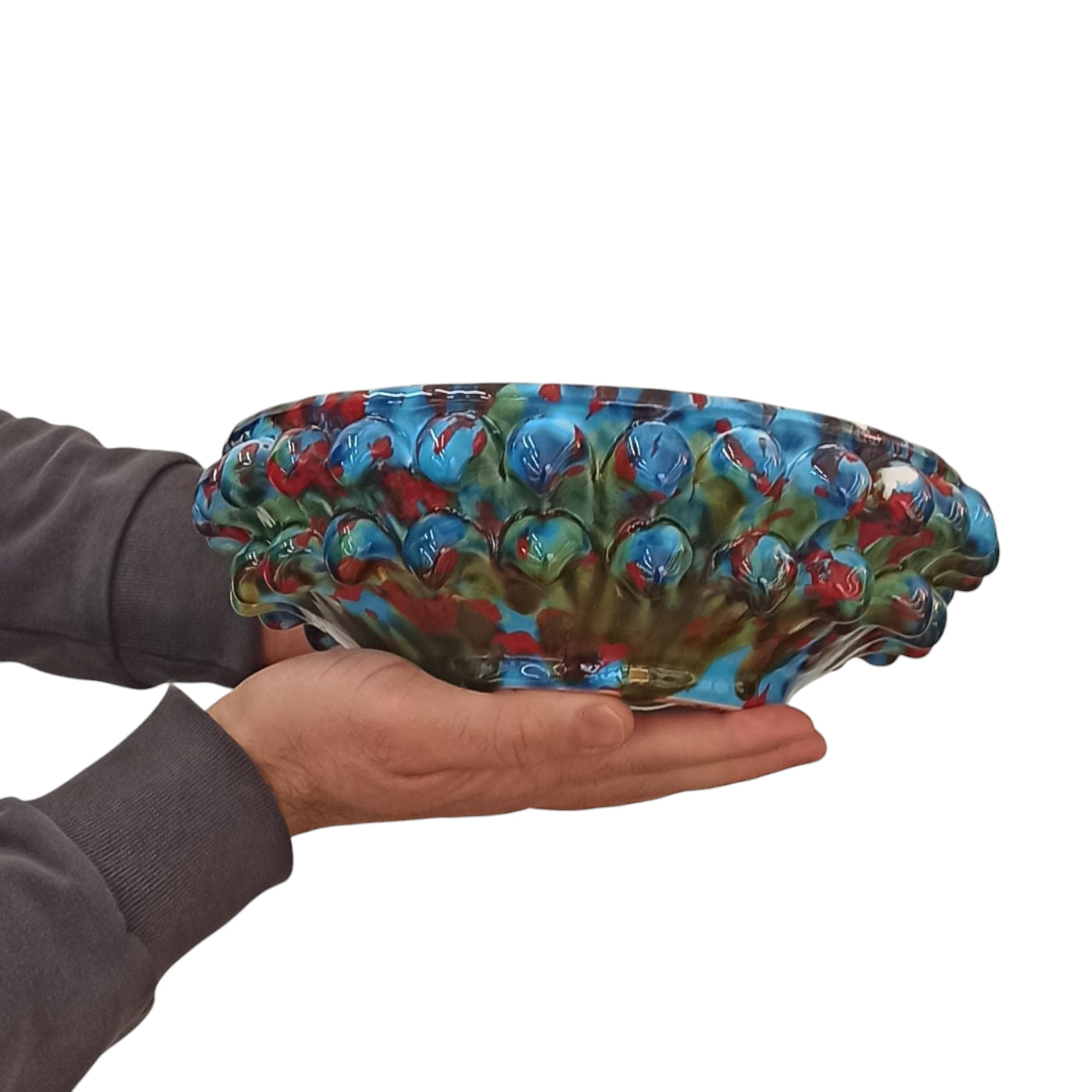 Decorato a mano, centrotavola siciliano moderno