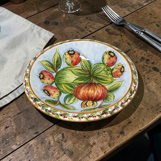 porta frutta decorato a mano