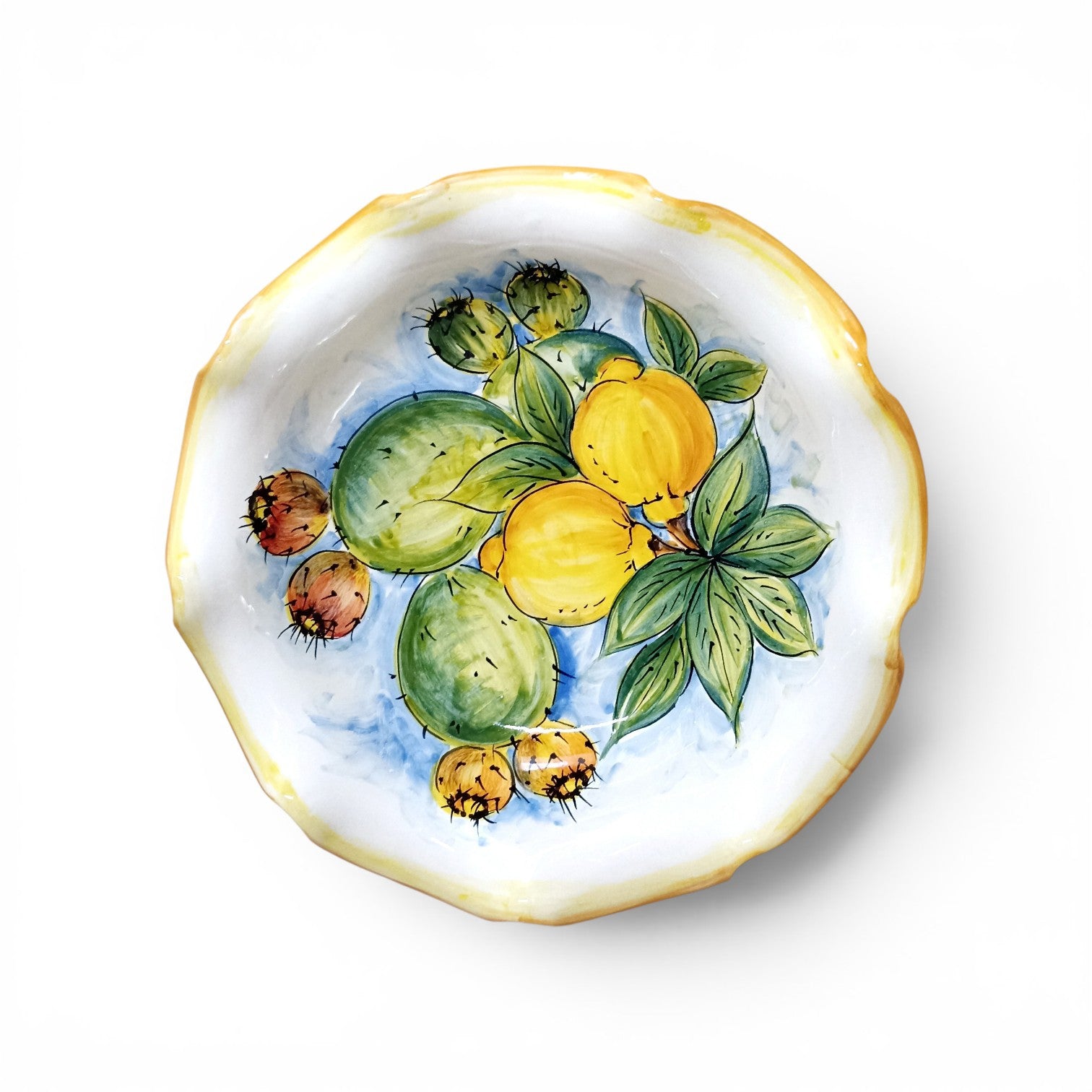 porta frutta in maiolica artigianale
